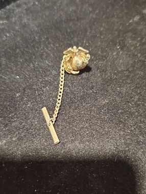 Gold Tone Marine Emblem Tie Tack - Gold